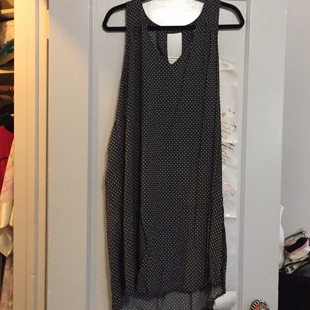 Black flower dress